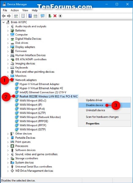 · click ok when prompted . Enable Or Disable Network Adapters In Windows Tutorials