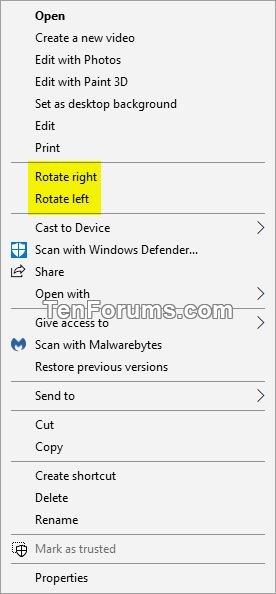 Add Or Remove Rotate Left And Rotate Right Context Menu In Windows 11 - Sunset Textures - Gorgeous HD Collection