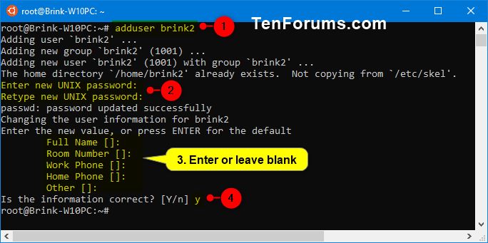 Remove User From Windows Subsystem For Linux Wsl Distro In Windows 10 Tutorials - Best Mountain Textures in 4K