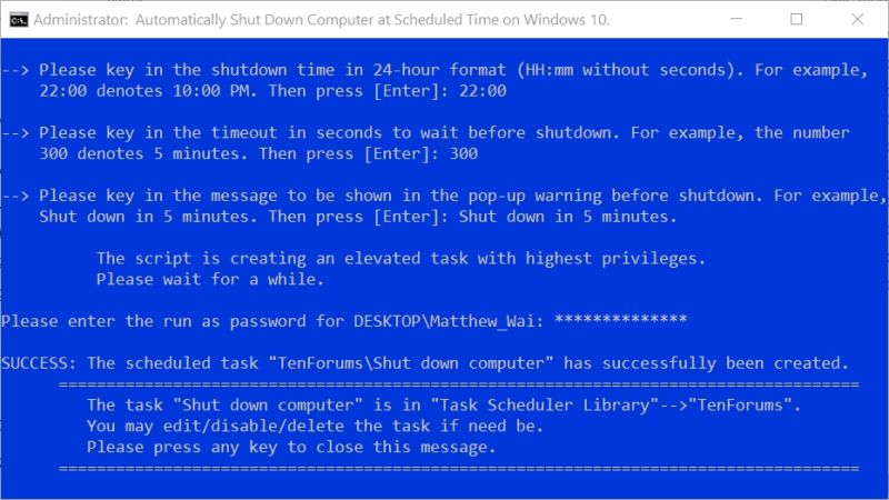 Automatically Shut Down Computer At Scheduled Time In Windows 10 Tutorials - Beautiful Landscape Background - Mobile