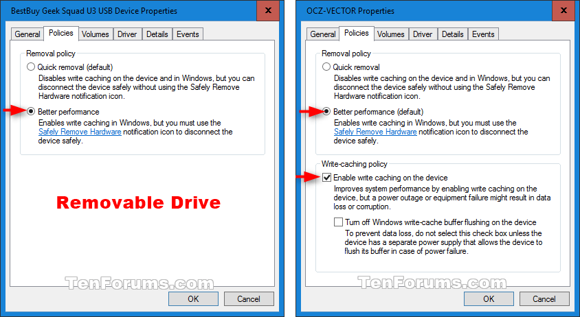 Sep 22, 2020 · running this tool simplifies the task of getting rid of junk files in windows 10, such as previous software installations, recycle bin contents, temporary files, and thumbnails. Disk Write Caching - Enable or Disable in Windows 10 ...