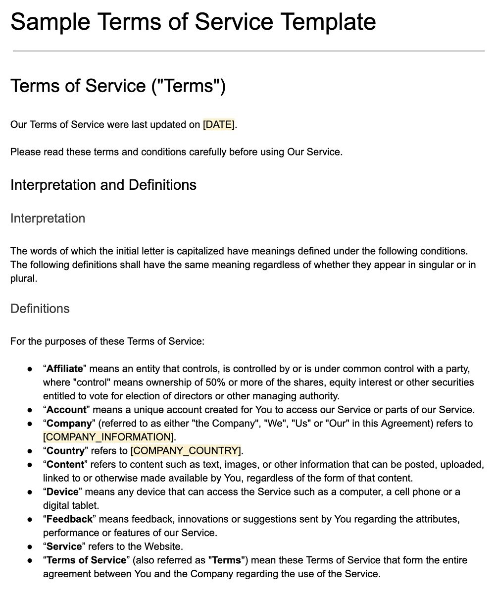 General Contract For Services Template