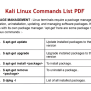 Download Kali Linux Commands List PDF Archives - Termux Commands