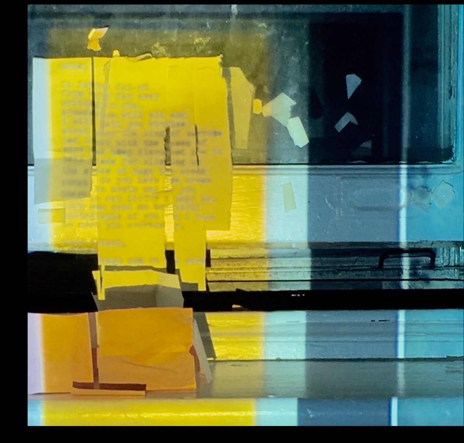 ARTerrain: An Architecture of Paper + Tape: Collages on Glass by Stuart Shills