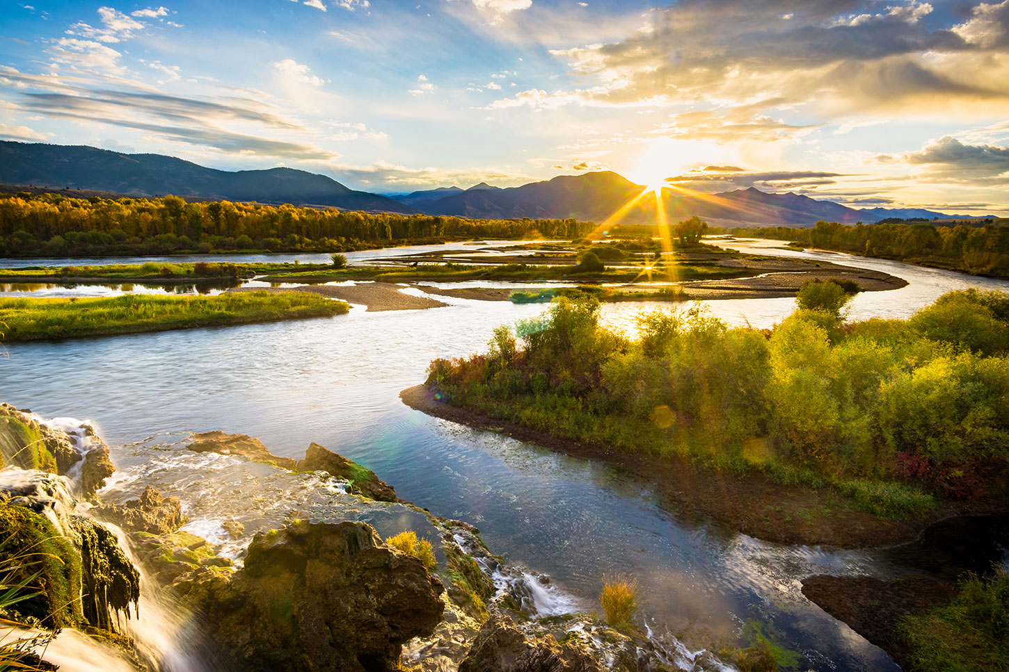 Sunrise over the Snake River