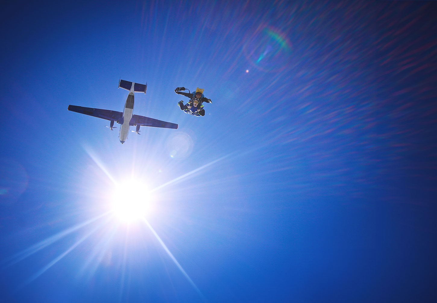 Tandem skydiving