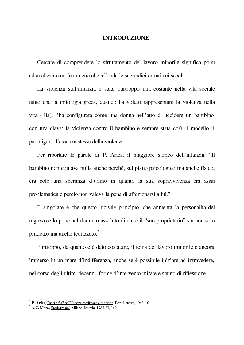 Lo Sfruttamento Del Lavoro Minorile - Tesi Di Laurea - Tesionline 1123_x_795_png