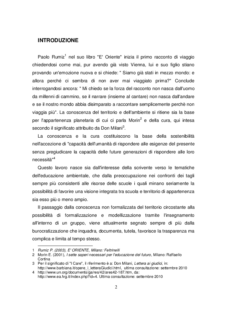 Scuole Primarie E Centri Per L'educazione Ambientale E Alla Sostenibilità In Friuli Venezia Giulia: - Tesi Di Laurea - Tesionline 1123_x_794_png