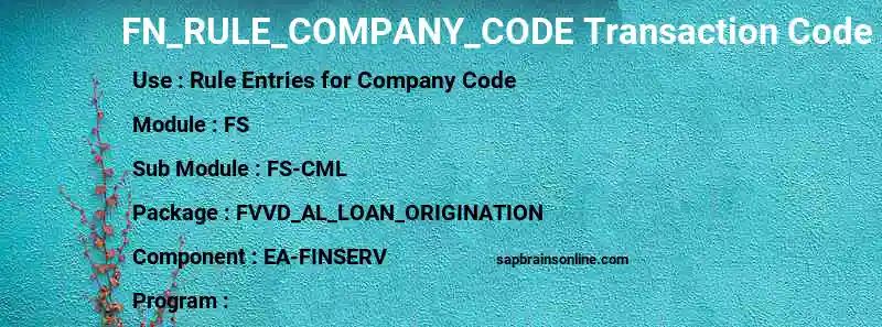 Fn Rule Company Code Sap Tcode Rule Entries For Company Code - Best Abstract Images in Ultra HD