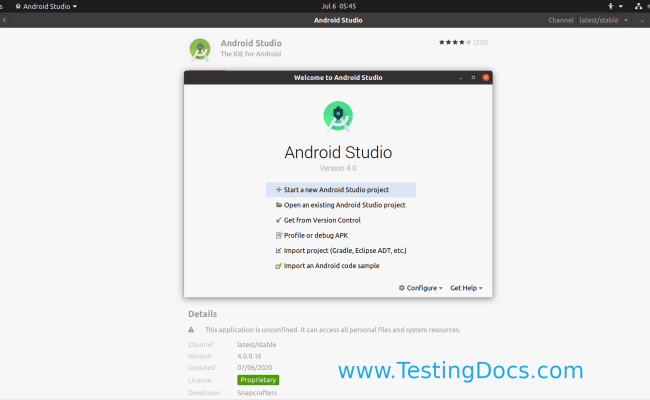 Uninstall Android Studio Linux - Equitysos