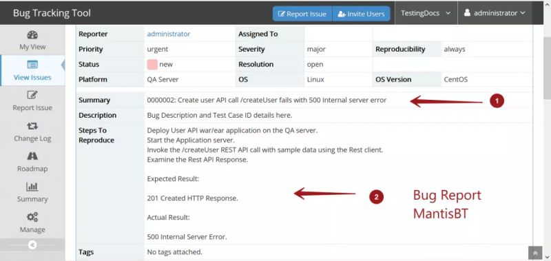 Report An Issue In Mantis Bug Tool Testingdocs - Premium Dark Pattern Gallery - Full HD