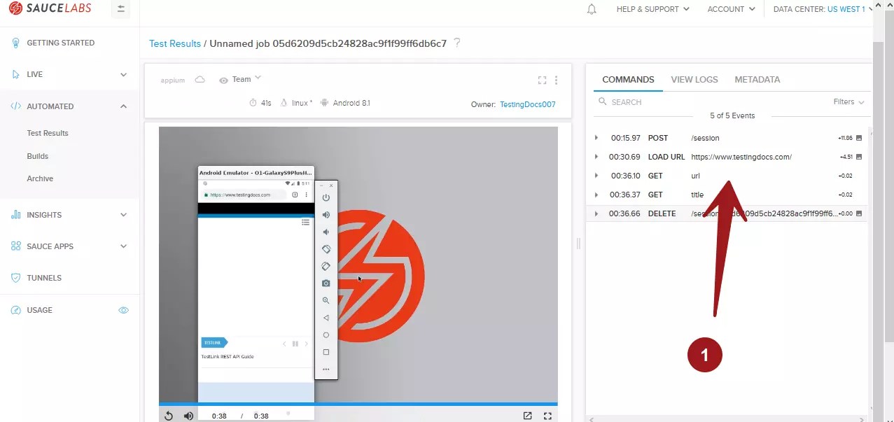 Saucelabs appium tutorial