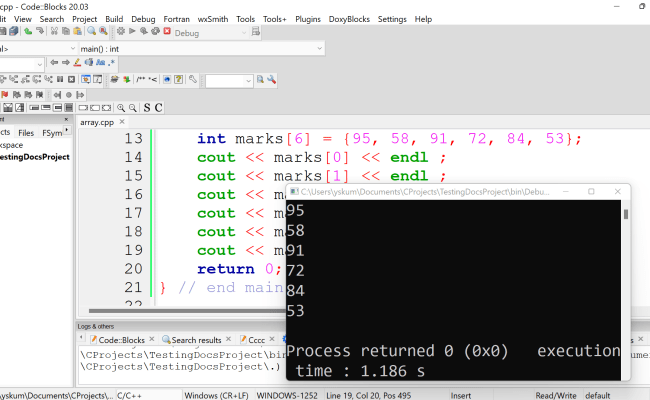 C++ Array Basics - TestingDocs