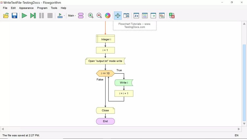 Write To Text File In Flowgorithm Testingdocs - Premium Sunset Image Gallery - Ultra HD