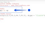 Python Numpy Library Testingdocs