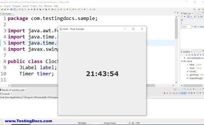 Java Timer Class - TestingDocs