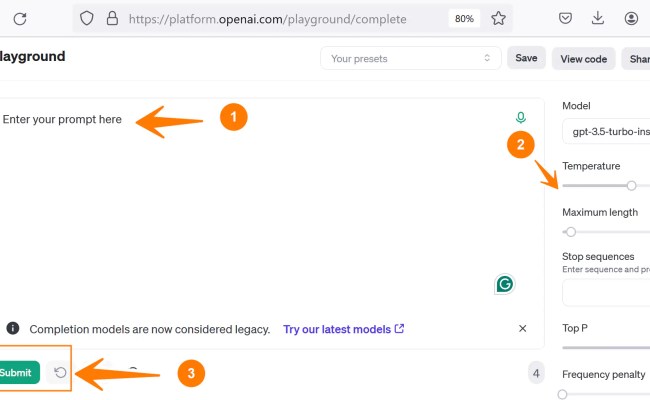 OpenAI Completions API [ 2023 ] - TestingDocs