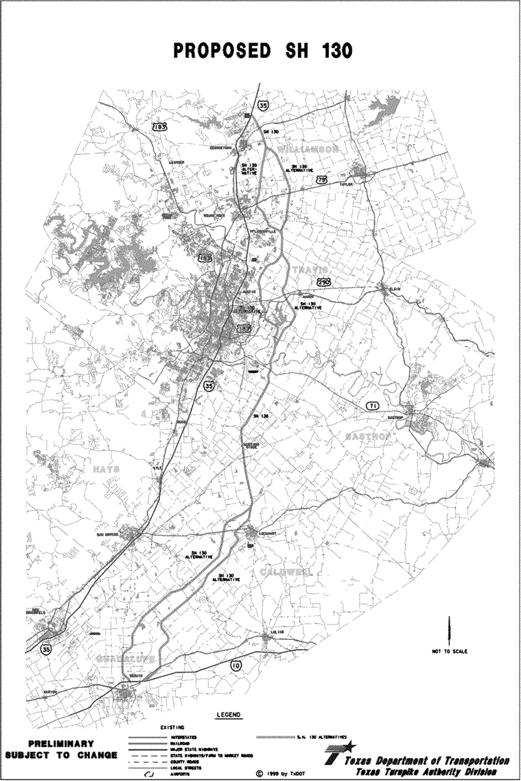 Austin Newsflash Buckle Up Texas 130 Project Is Sh130 Map 