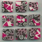 Crazy Polymer Clay Patchwork Buttons, by Suzann
