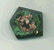 Gail Hughes button with copper inclusion