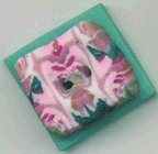 scraps-can-be-beautiful polymer button by Suzann
