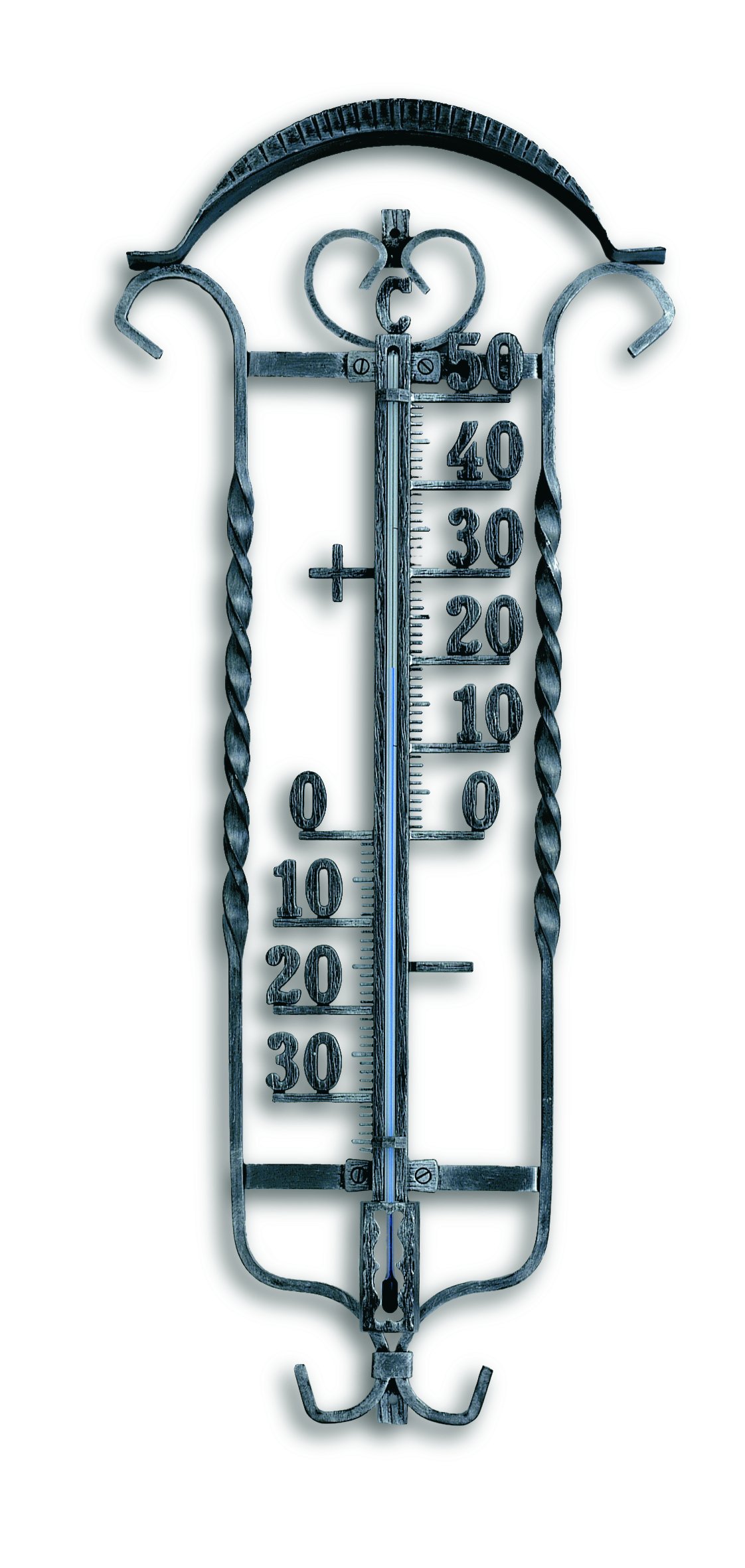 Wetterstation digital thermometer hygrometer white wetterstation raumtemperatur digital thermometer innen + außen sensor externe und interne . Analoges AuÃenthermometer aus Schmiedeeisen | TFA Dostmann