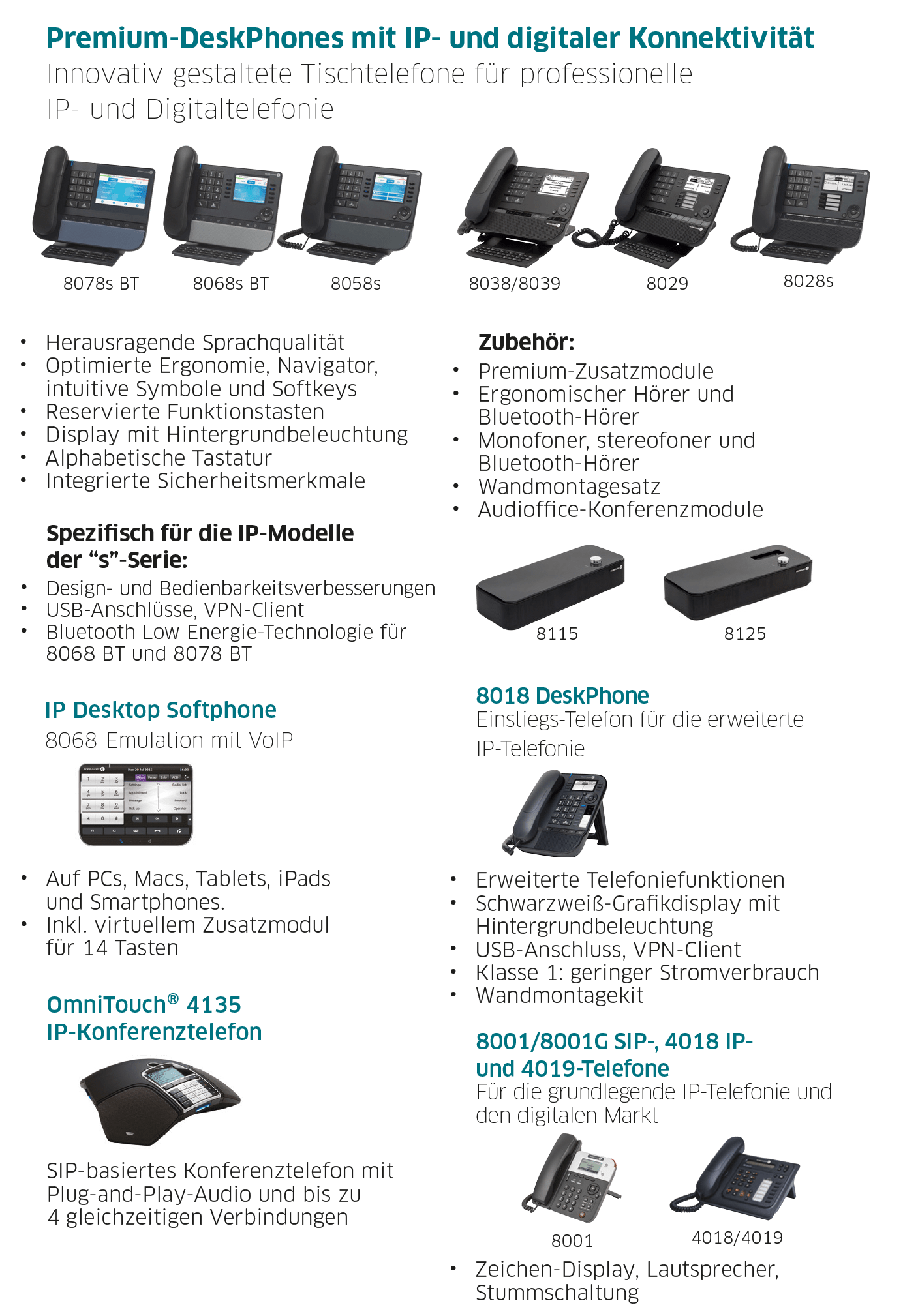Der apparat wird an einer . Alcatel Lucent 8029 Bedienungsanleitung Deutsch
