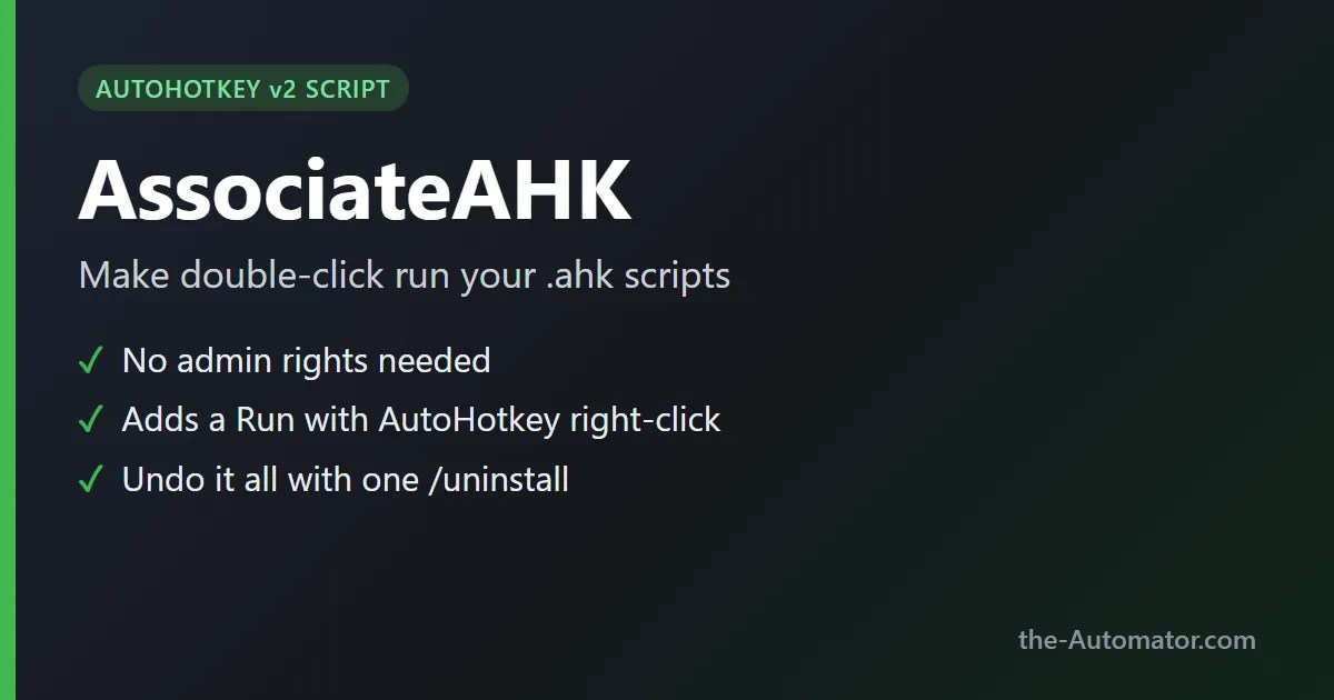AssociateAHK AutoHotkey v2