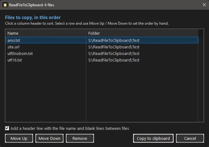 ReadFileToClipboard AutoHotkey v2