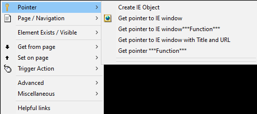 IE Web Scraping Syntax Writer