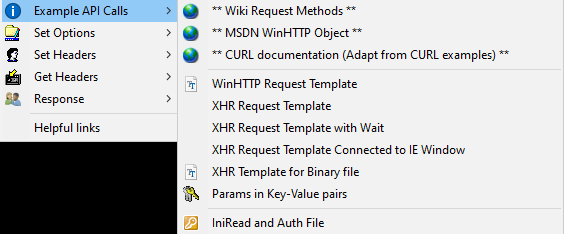 Api syntax writer