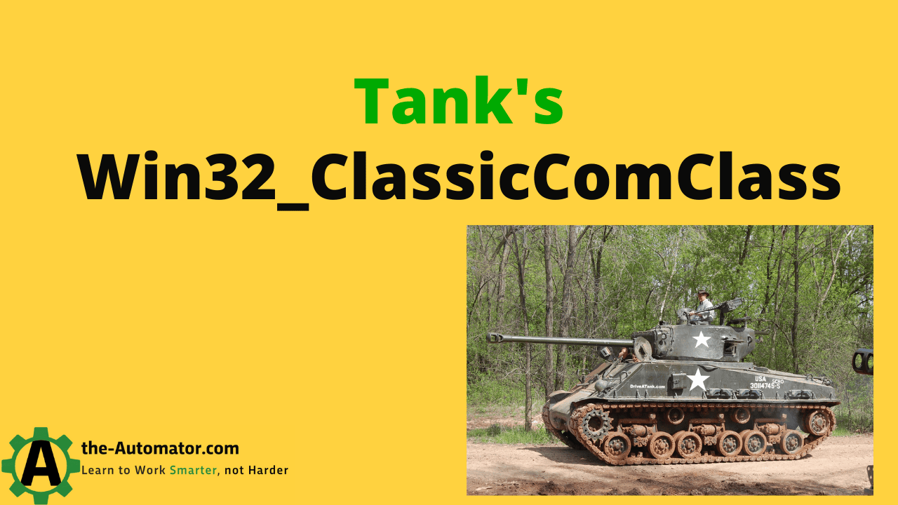 Tanks' Win32 ClassicComClass