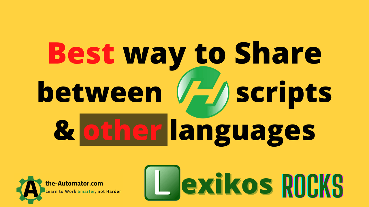 sharing info between AutoHotkey scripts