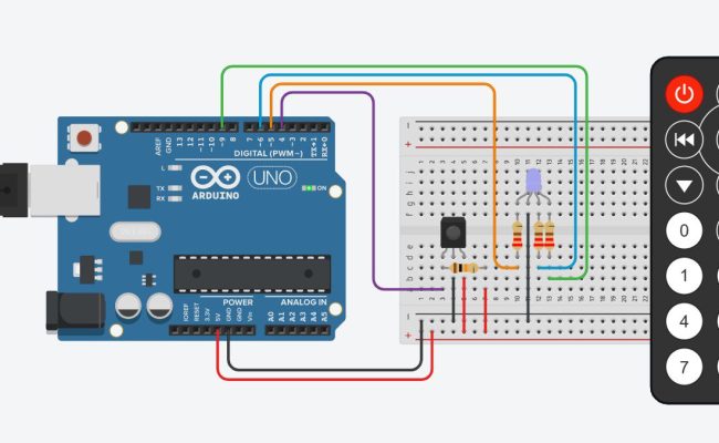 LED Being Controlled On Arduino Using IR - The DIY Life