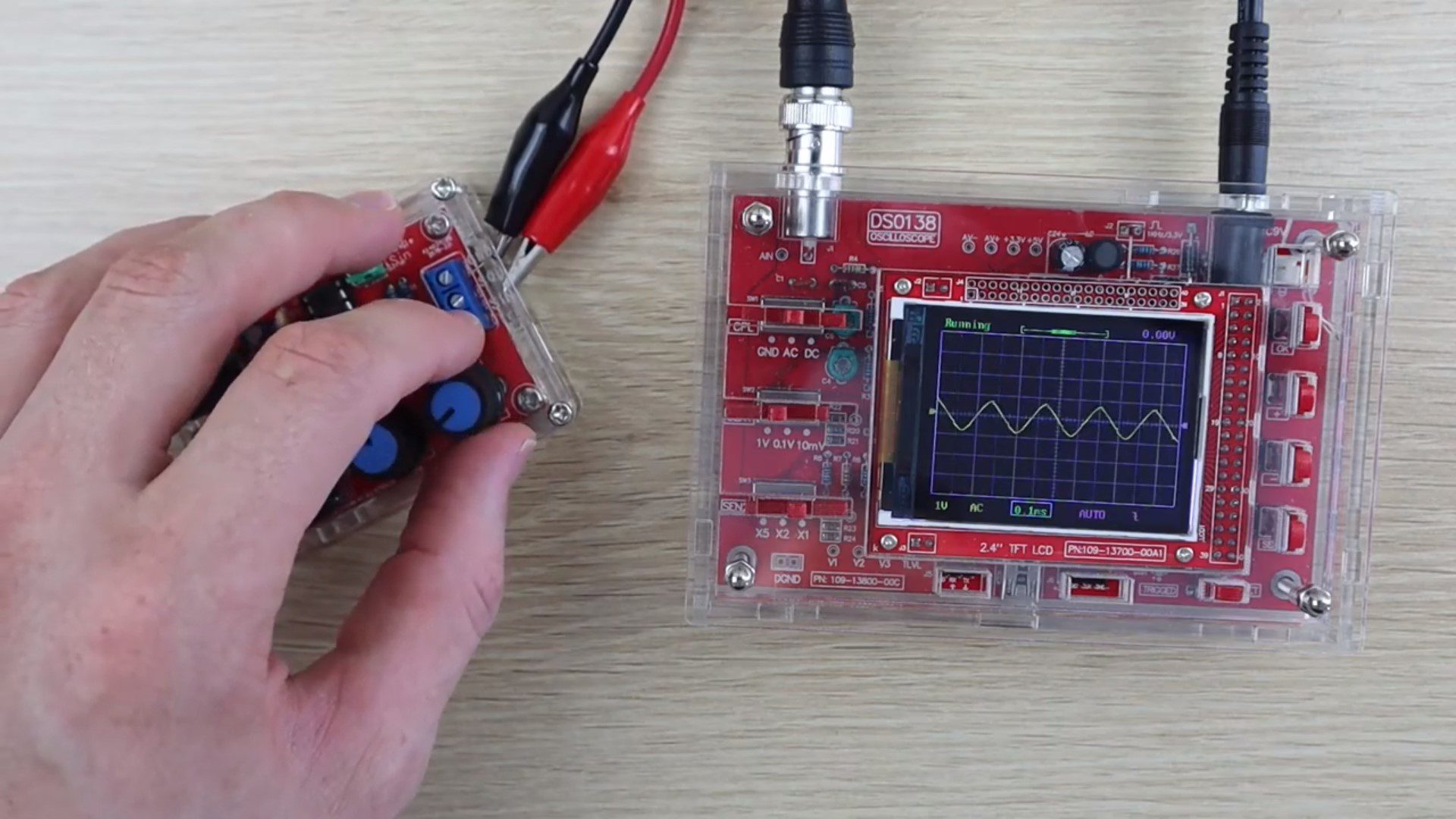 DSO138 Digital Oscilloscope DIY Kit & Acrylic Case Assembly The DIY Life
