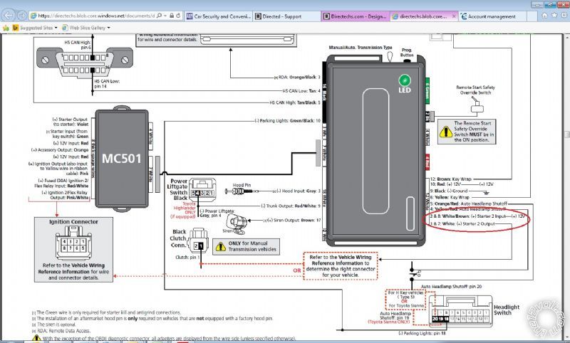 Directed remote start wiring diagram