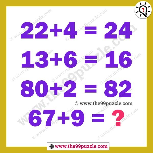 Tricky math brain riddle with answer