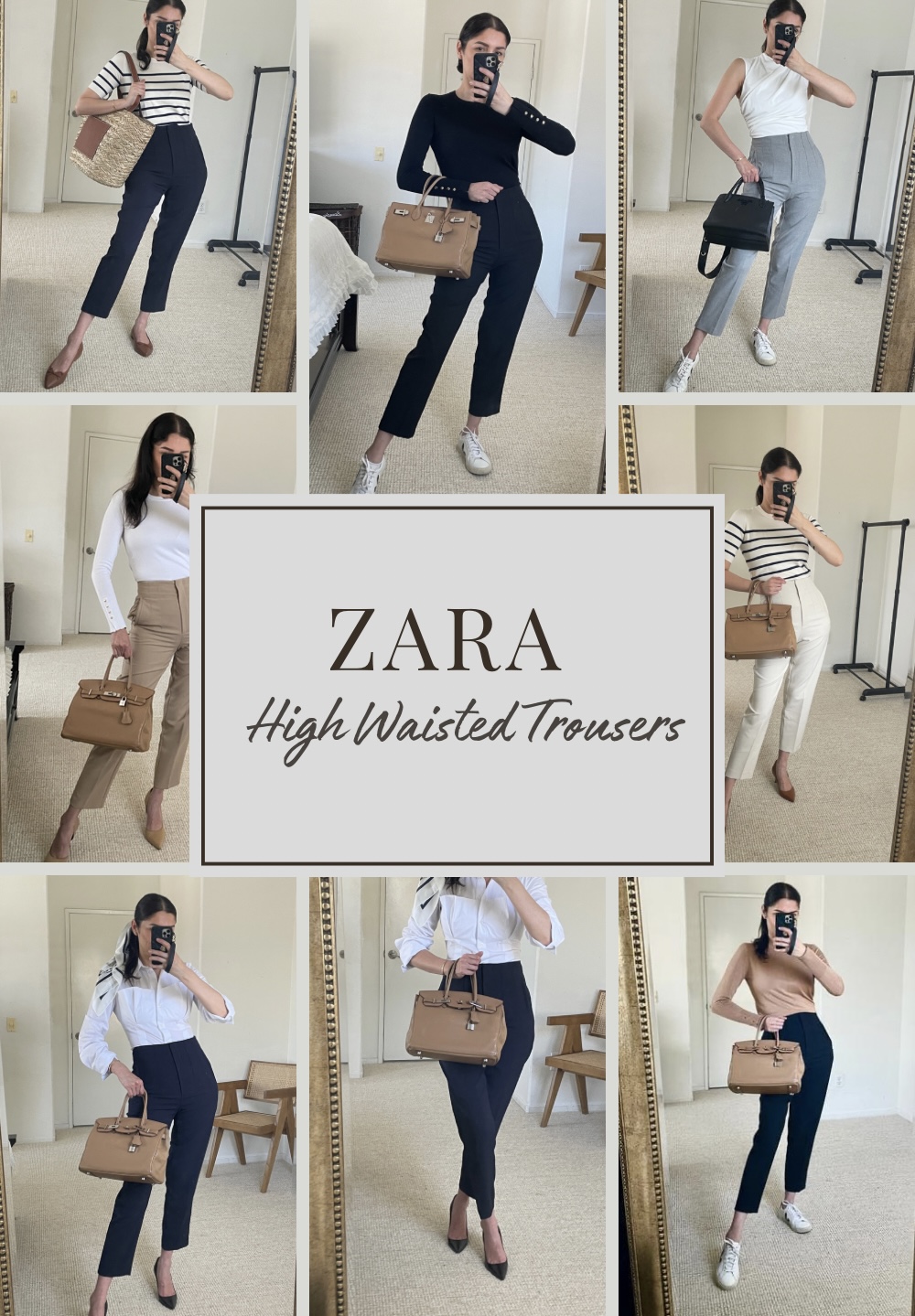 high waisted trousers zara