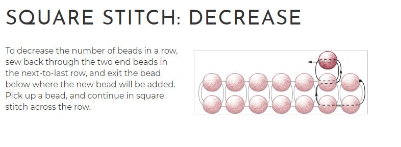 Increase Decrease Bead Square Stitch Tutorial Allfreejewelrymaking Com - Mobile Nature Images for Desktop