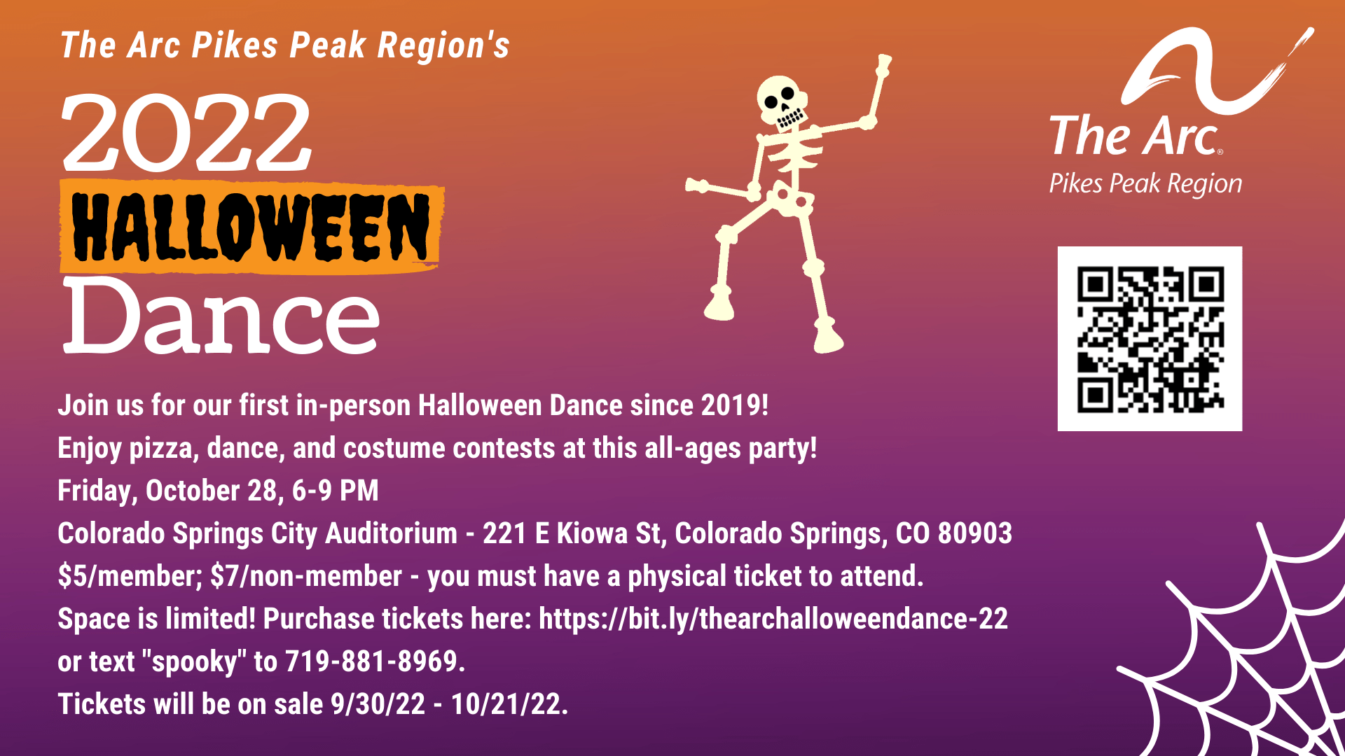 The Arc PPR 2022 Halloween Dance The Arc Pikes Peak Region