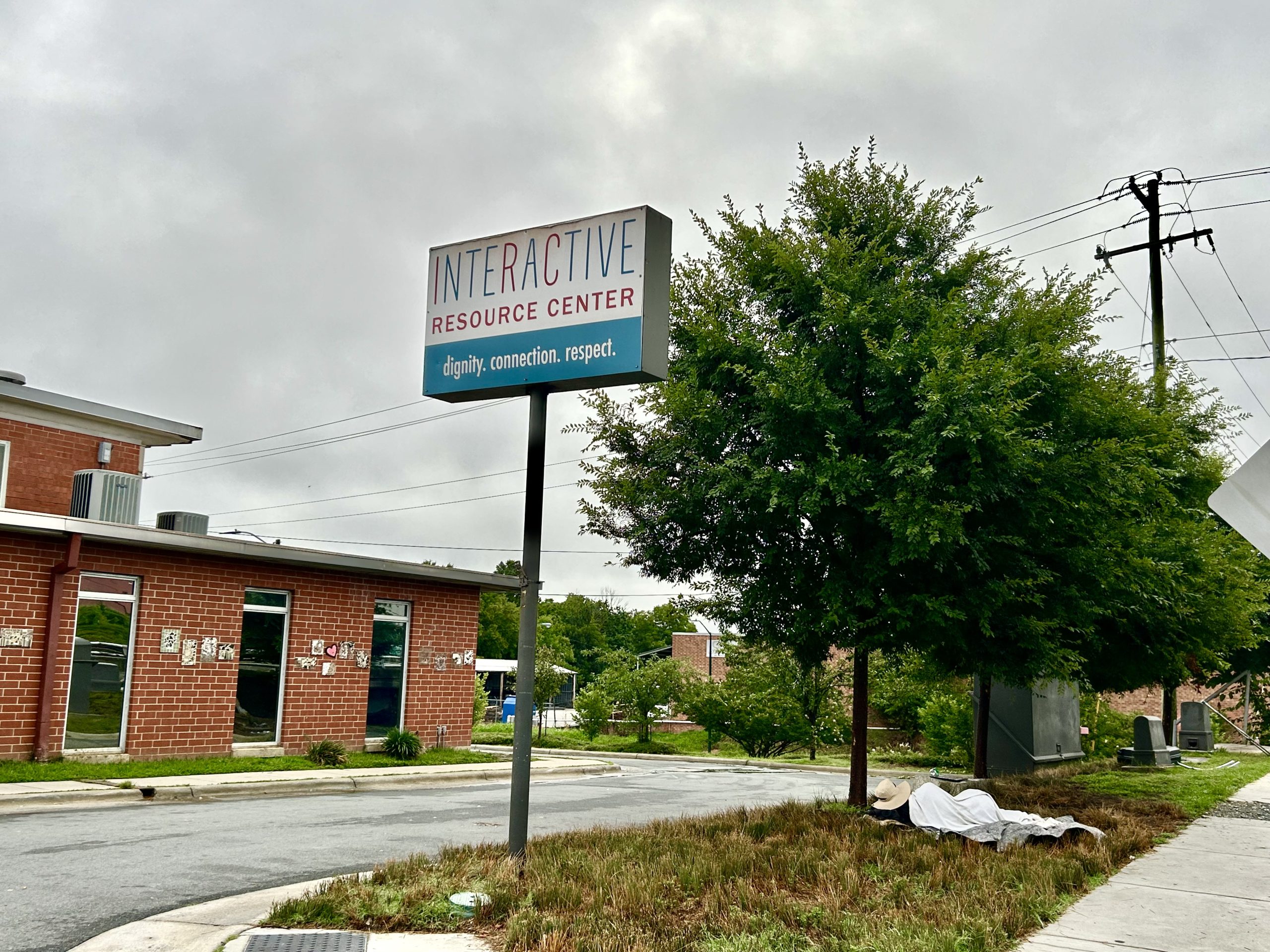 outside downtown Greensboro’s Interactive Resource Center.