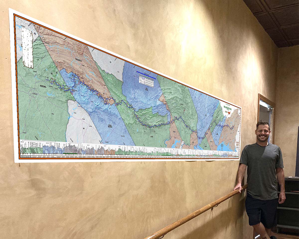 2026 Appalachian Trail Map 10 Feet Wide On Canvas State InHall 