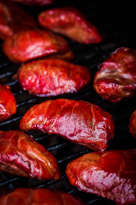 Cherry beer pork cheeks