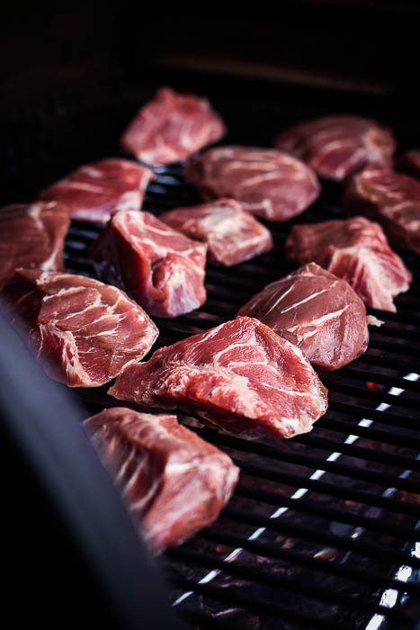 Cherry beer pork cheeks