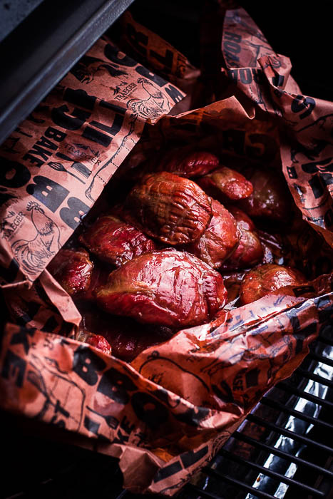 Cherry beer pork cheeks