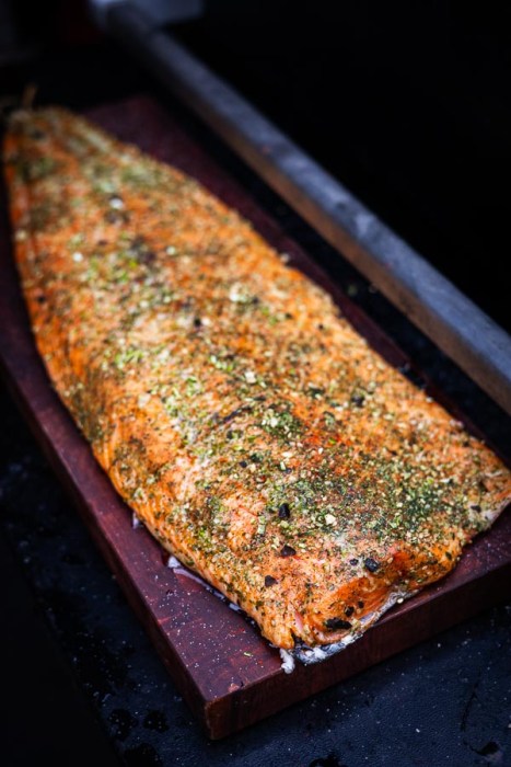 Warm gerookte Zalm zijde