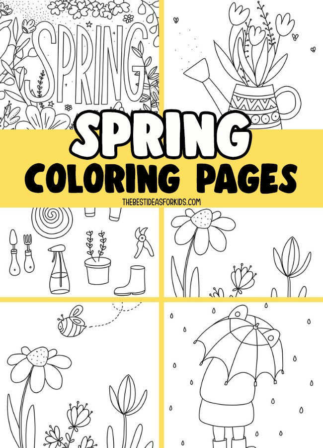 spring coloring pages the best ideas for kids