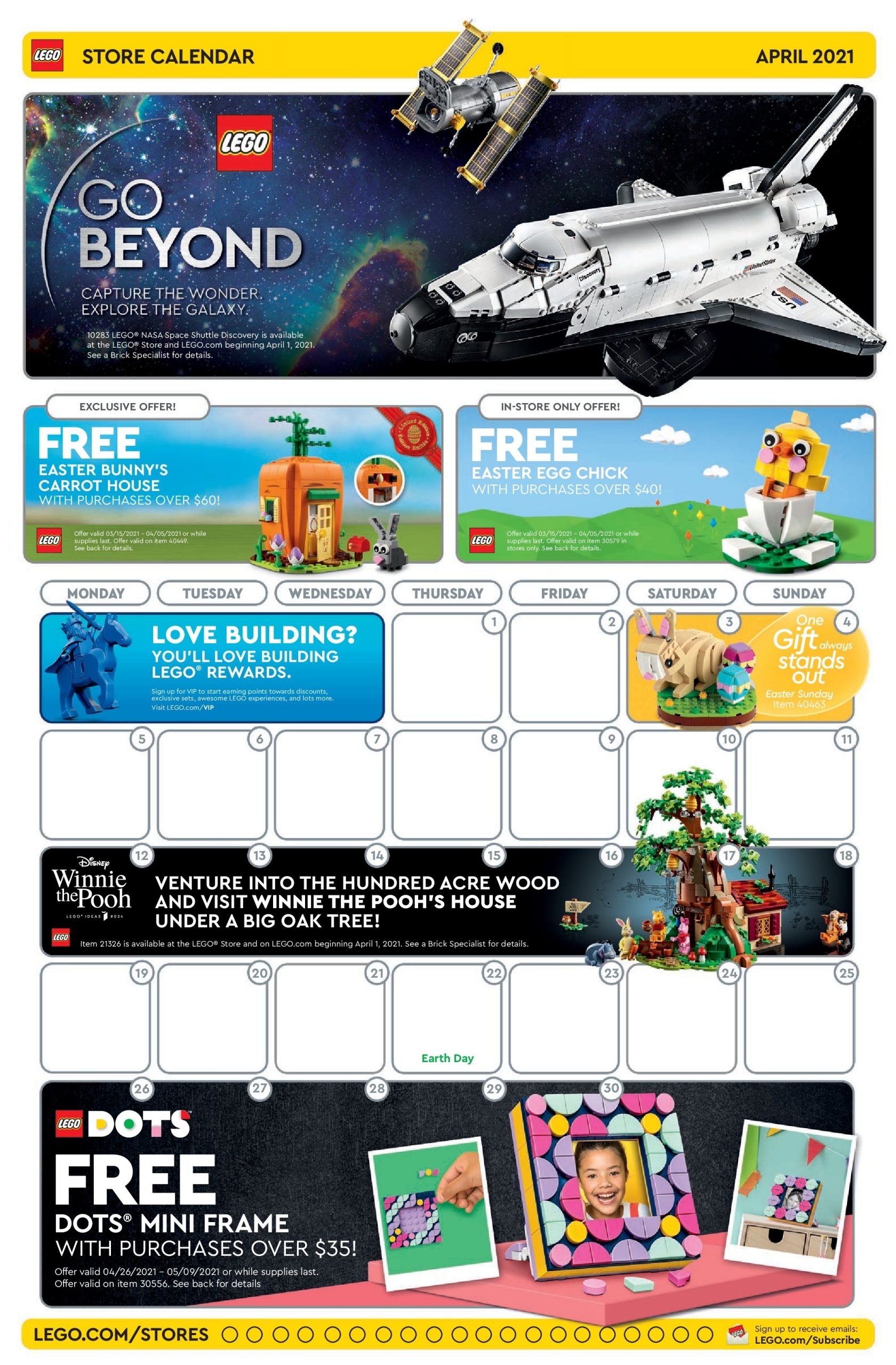 Lego Store Calendar September 2019 Cheap Online A promotional set that is going to be available for free April 5th the 22nd with purchases of 35 or more at official LEGO stores and the Online LEGO Shop.