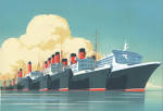 The Cunard three queens animated picture