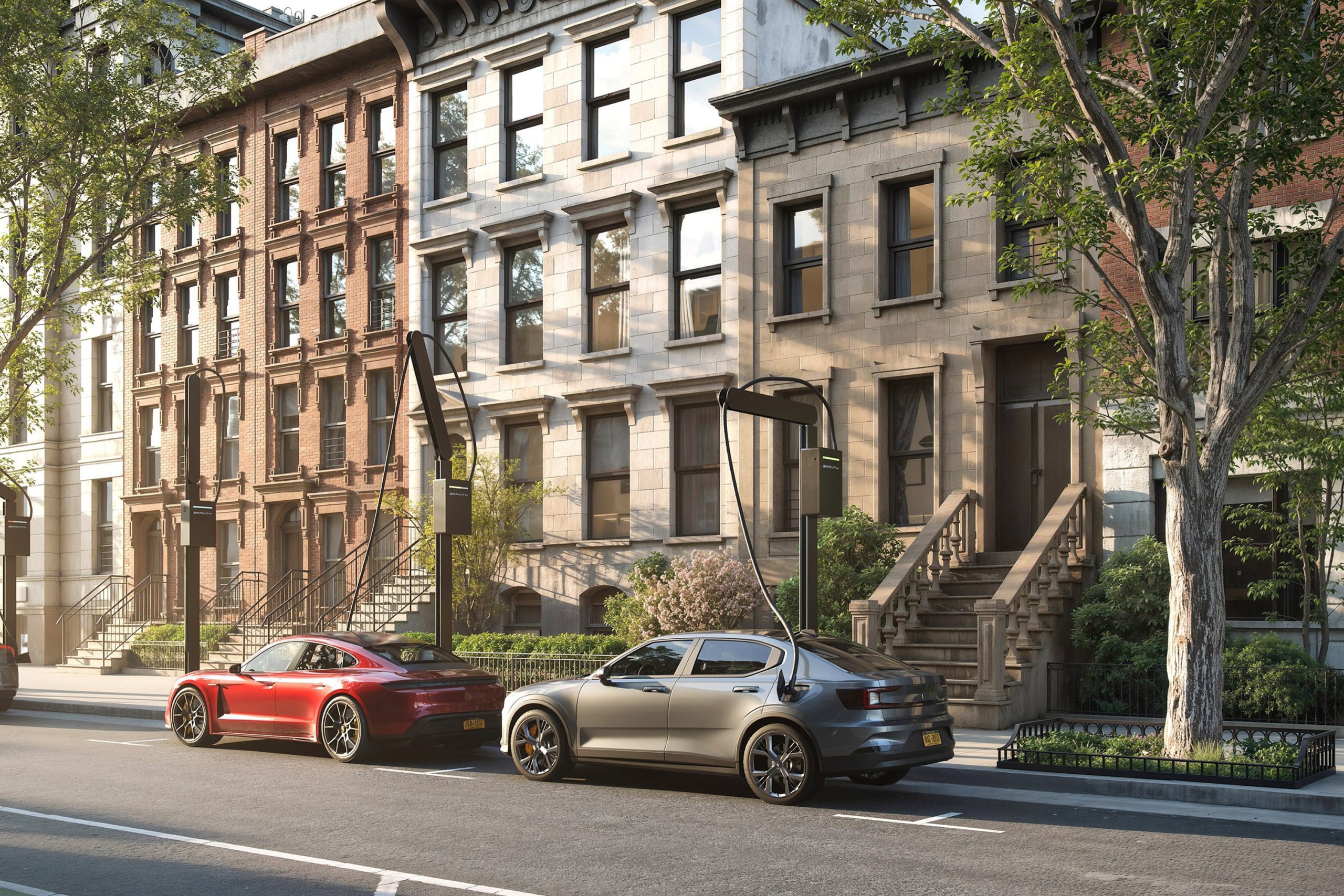 Fast Track to Install Sidewalk EV Charging Towers
